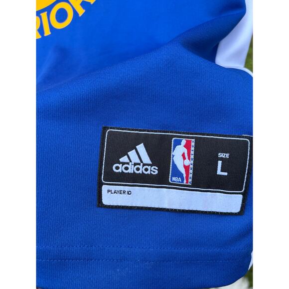 ADIDAS NBA MENS BLUE GOLDEN STATE WARRIORS #35 KEVIN DURANT JERSEY PRE-OWNED - Picture 5 of 5